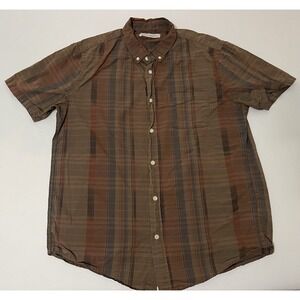 Outerknown SEA Shirt Mens Large Plaid‎ Organic Cotton Pocket Button Outdoor